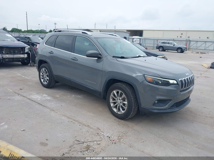 2021 Jeep Cherokee VIN 1C4PJMLB3MD186051 IAAI salvage auction — LEFT SIDE, Original (Texas), sold $7,100 on 2026-07-09 (photo 1)