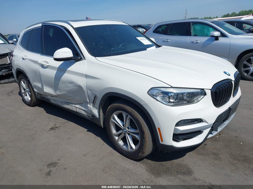 2020 BMW X3 VIN 5UXTY5C0XLLT32141 IAAI salvage auction — RIGHT SIDE, Salvage Title, sold $7,800 on 2026-07-29 (photo 1)