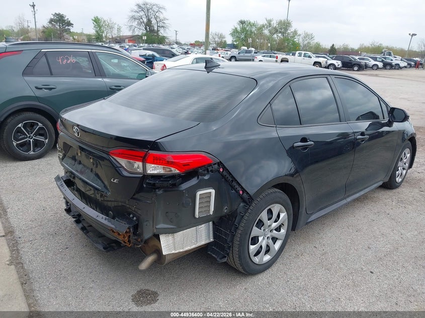 2021 Toyota Corolla VIN JTDEPMAE1MJ189647 IAAI salvage auction — FRONT & REAR, Salvage (Illinois), sold $5,350 on 2026-07-07 (photo 4)
