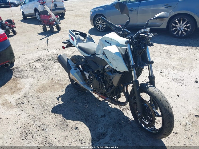 2023 Kawasaki Er VIN JKAERKD15PDAR4001 IAAI salvage auction — FRONT END, Salvage Title, sold $475 on 2026-07-21 (photo 1)