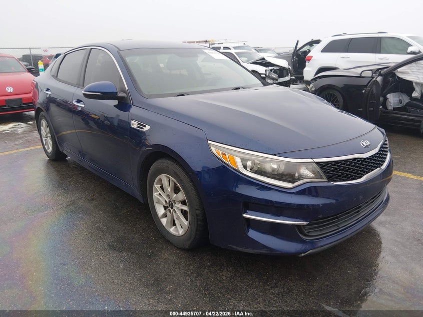 2018 Kia Optima VIN 5XXGT4L3XJG200192 IAAI salvage auction — LEFT SIDE, Original (Texas), sold $3,000 on 2026-07-16 (photo 1)