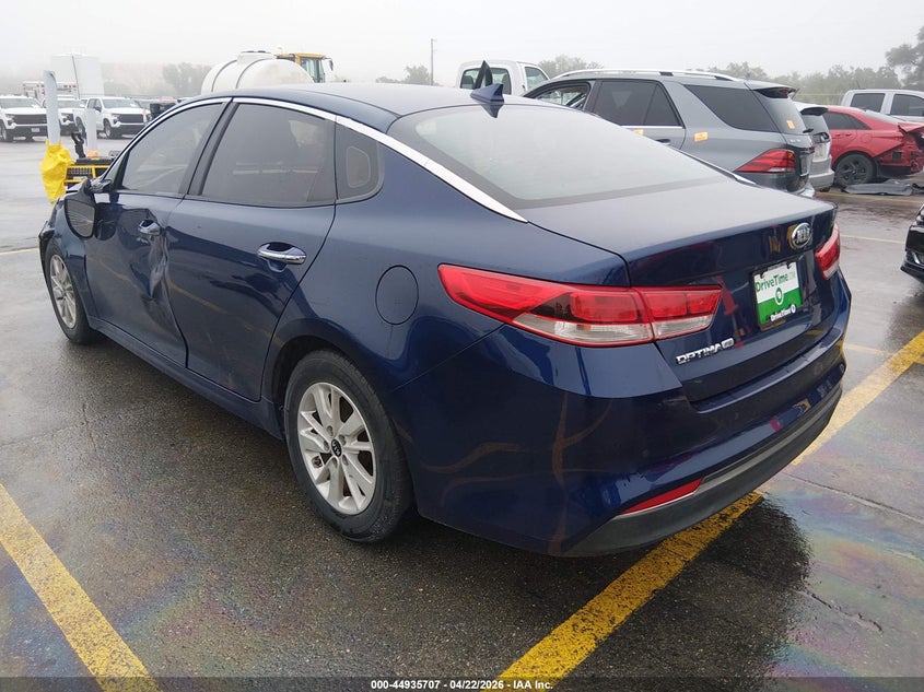 2018 Kia Optima VIN 5XXGT4L3XJG200192 IAAI salvage auction — LEFT SIDE, Original (Texas), sold $3,000 on 2026-07-16 (photo 3)