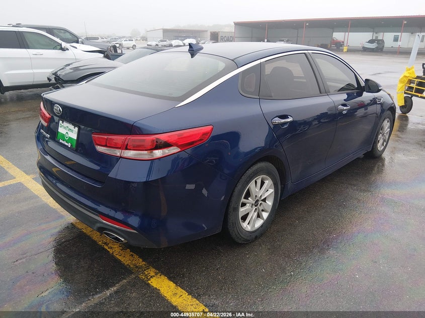 2018 Kia Optima VIN 5XXGT4L3XJG200192 IAAI salvage auction — LEFT SIDE, Original (Texas), sold $3,000 on 2026-07-16 (photo 4)