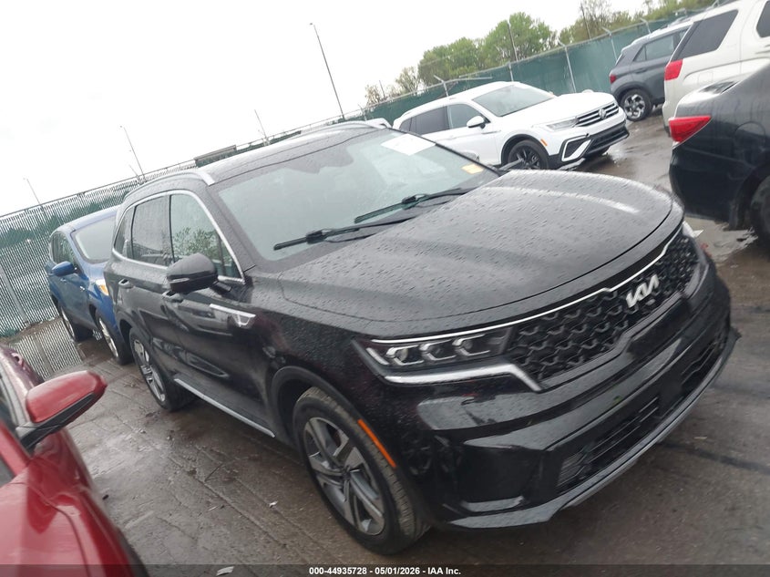 2023 Kia Sorento VIN KNDRMDLH1P5210527 IAAI salvage auction — HAIL, Salvage (Idaho), sold $17,000 on 2026-07-17 (photo 1)
