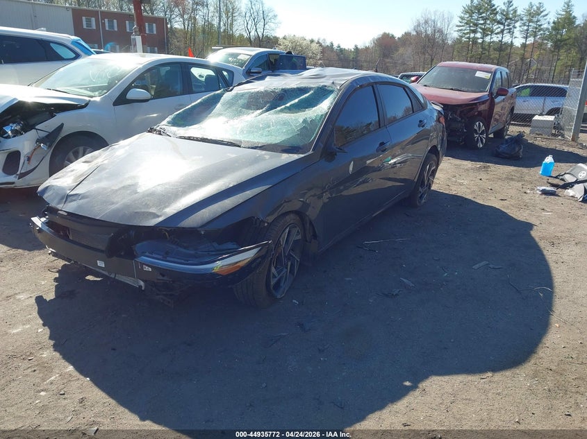 2025 Hyundai Elantra VIN KMHLM4DG1SU091142 IAAI salvage auction — ALL OVER, Salvage Title, sold $850 on 2026-07-28 (photo 2)