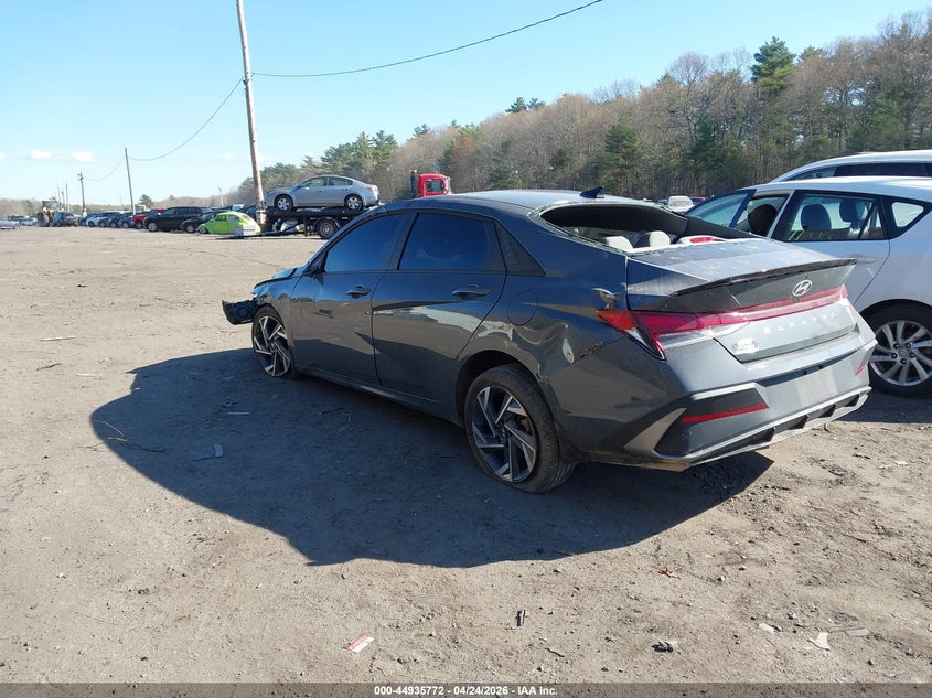 2025 Hyundai Elantra VIN KMHLM4DG1SU091142 IAAI salvage auction — ALL OVER, Salvage Title, sold $850 on 2026-07-28 (photo 3)