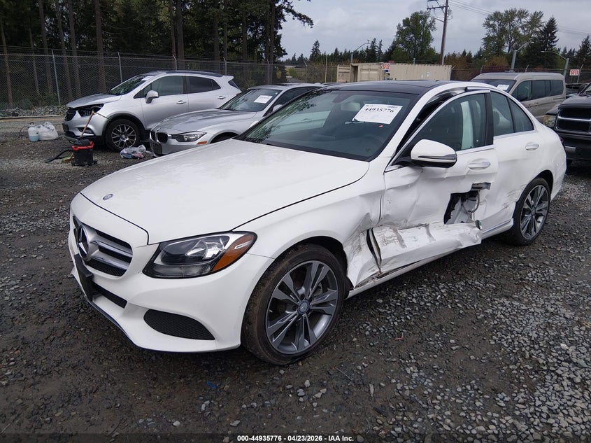 2016 Mercedes-benz C-klasse VIN 55SWF4KB0GU175258 IAAI salvage auction — SIDE, Wait Title, sold $3,700 on 2026-07-05 (photo 2)