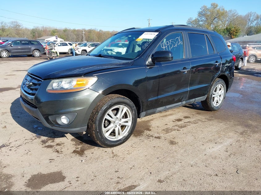 2011 Hyundai Santa fe VIN 5XYZKDAG9BG052535 IAAI salvage auction — FRONT END, Salvage (Indiana), sold $575 on 2026-08-02 (photo 2)