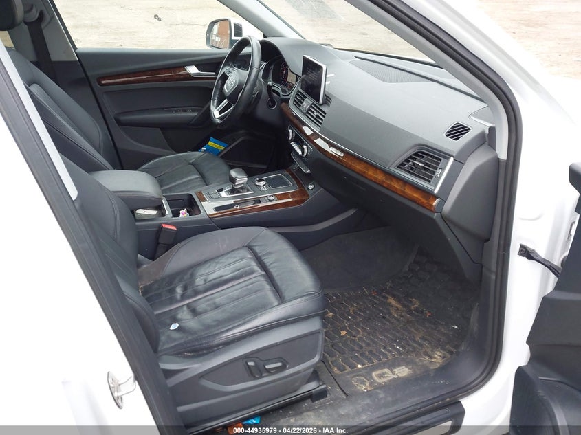 2018 Audi Q5 VIN WA1BNAFY7J2062332 IAAI salvage auction — FRONT & REAR, Clear (Massachusetts), sold $5,450 on 2026-07-07 (photo 5)