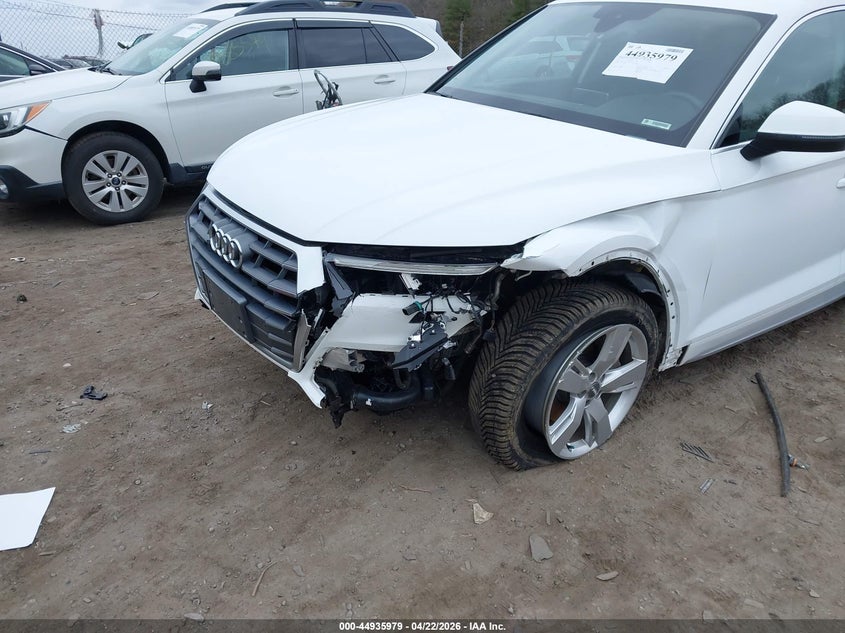 2018 Audi Q5 VIN WA1BNAFY7J2062332 IAAI salvage auction — FRONT & REAR, Clear (Massachusetts), sold $5,450 on 2026-07-07 (photo 6)