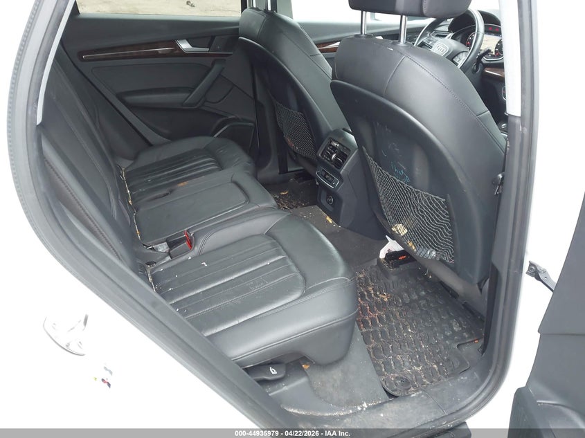 2018 Audi Q5 VIN WA1BNAFY7J2062332 IAAI salvage auction — FRONT & REAR, Clear (Massachusetts), sold $5,450 on 2026-07-07 (photo 8)