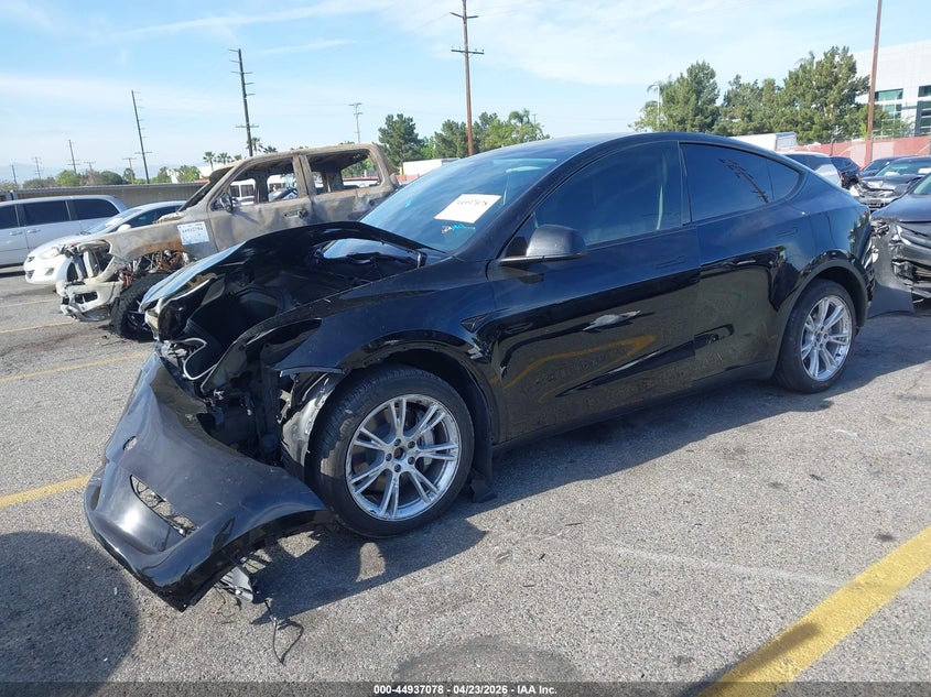 2023 Tesla Model y VIN 7SAYGDEE5PA154743 IAAI salvage auction — FRONT END, Wait Title, sold $8,200 on 2026-07-28 (photo 2)