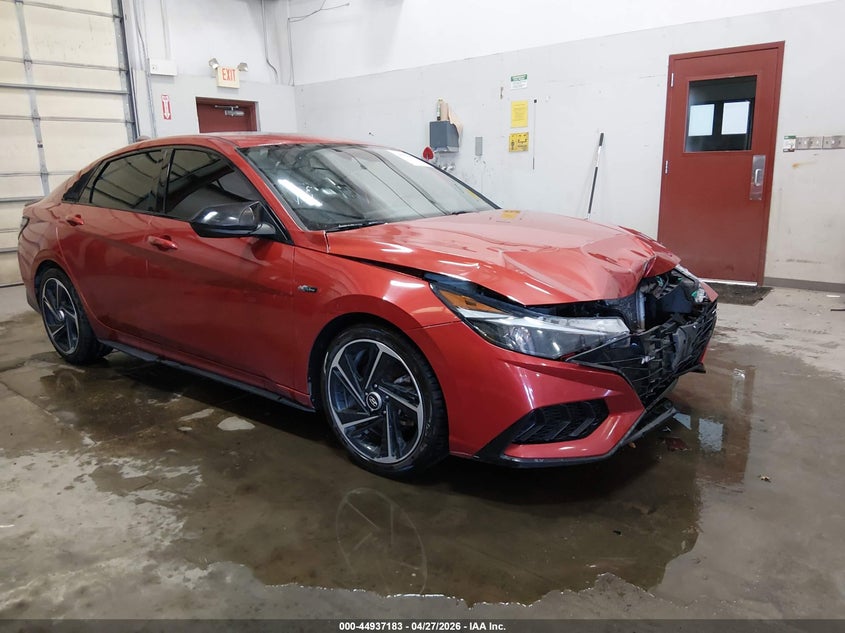 2022 Hyundai Elantra VIN KMHLR4AF6NU230358 IAAI salvage auction — FRONT END, Salvage (Idaho), sold $3,075 on 2026-07-10 (photo 1)