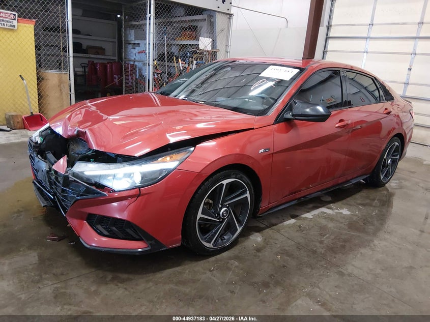2022 Hyundai Elantra VIN KMHLR4AF6NU230358 IAAI salvage auction — FRONT END, Salvage (Idaho), sold $3,075 on 2026-07-10 (photo 2)