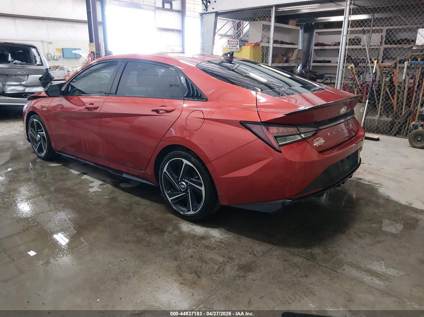 2022 Hyundai Elantra VIN KMHLR4AF6NU230358 IAAI salvage auction — FRONT END, Salvage (Idaho), sold $3,075 on 2026-07-10 (photo 3)