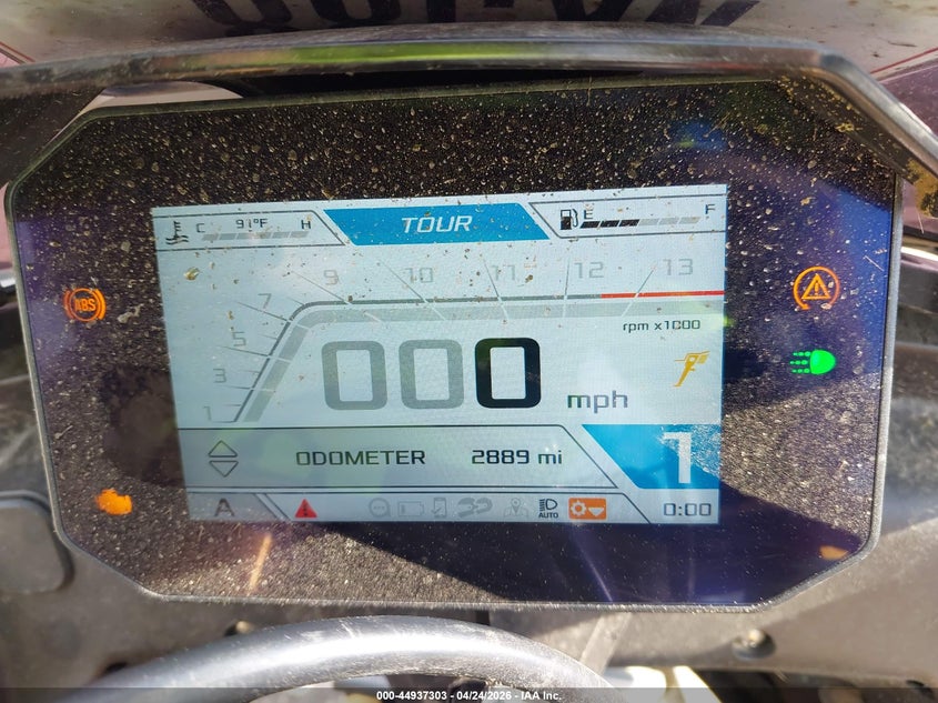 2024 Aprilia Tuono VIN ZD4KZUB04RS001175 IAAI salvage auction — REAR END, Salvage Title, sold $5,500 on 2026-07-21 (photo 7)