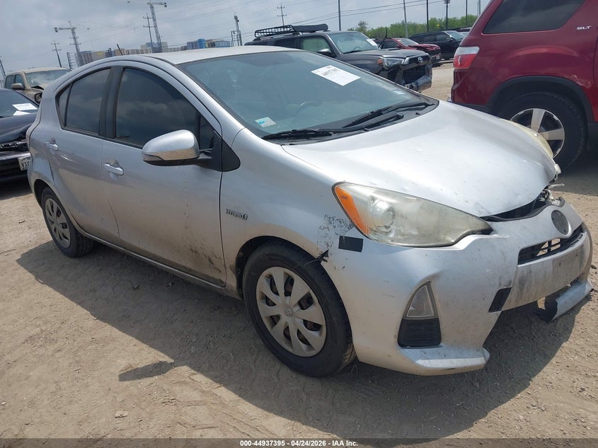 2014 Toyota Prius c VIN JTDKDTB37E1064270 IAAI salvage auction — FRONT END, Original (Texas), sold $1,000 on 2026-07-29 (photo 1)