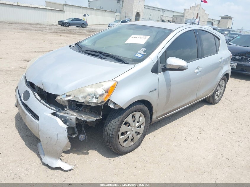 2014 Toyota Prius c VIN JTDKDTB37E1064270 IAAI salvage auction — FRONT END, Original (Texas), sold $1,000 on 2026-07-29 (photo 2)