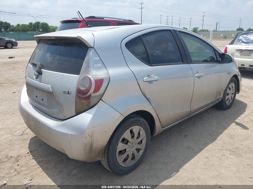 2014 Toyota Prius c VIN JTDKDTB37E1064270 IAAI salvage auction — FRONT END, Original (Texas), sold $1,000 on 2026-07-29 (photo 4)