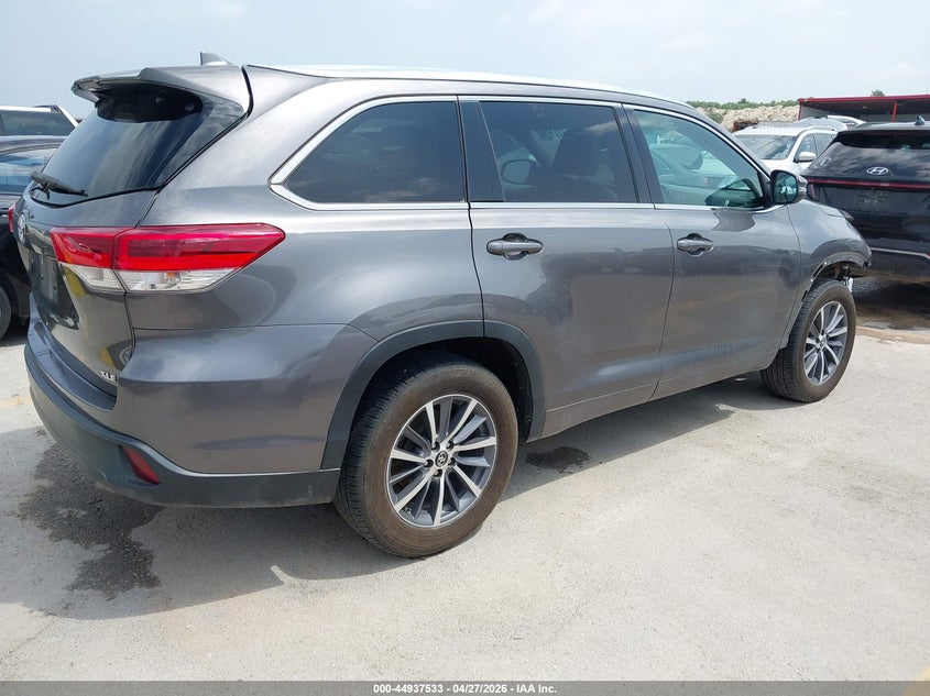 2018 Toyota Highlander VIN 5TDKZRFH6JS541004 IAAI salvage auction — FRONT END, Salvage Title, sold $5,000 on 2026-07-11 (photo 4)