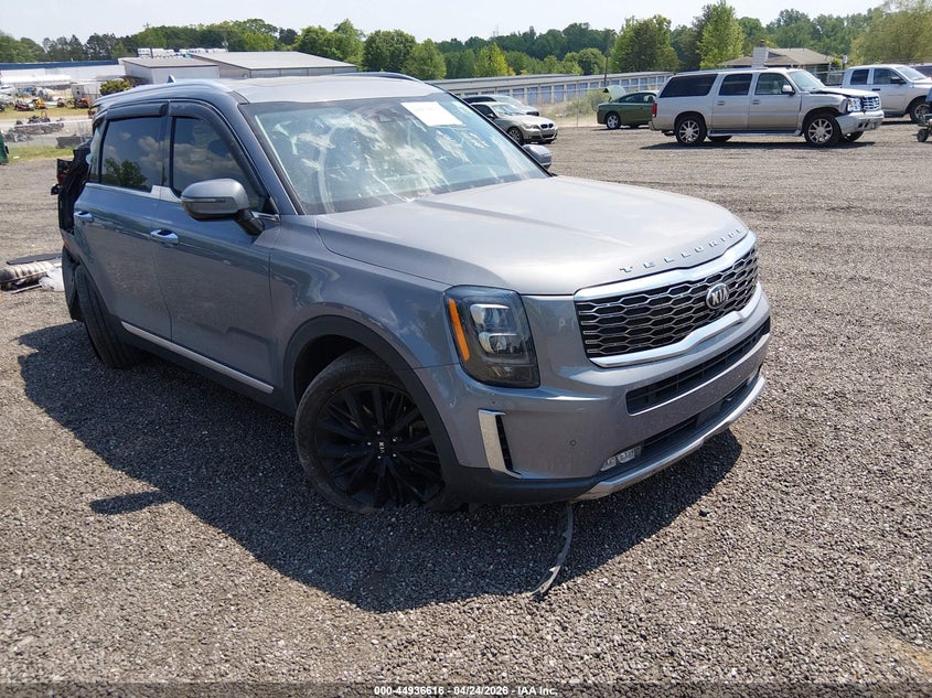 2021 Kia Telluride VIN 5XYP5DHC9MG158259 IAAI salvage auction — LEFT & RIGHT, Salvage Title, sold $4,400 on 2026-07-14 (photo 1)