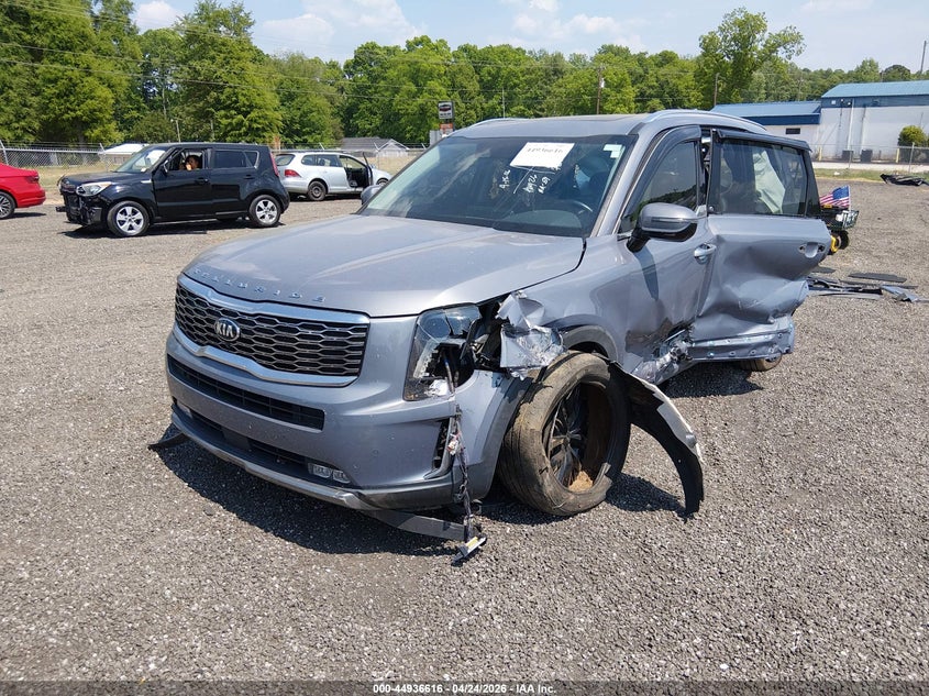 2021 Kia Telluride VIN 5XYP5DHC9MG158259 IAAI salvage auction — LEFT & RIGHT, Salvage Title, sold $4,400 on 2026-07-14 (photo 2)