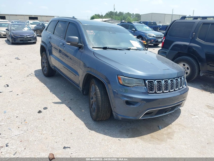 2021 Jeep Grand cherokee VIN 1C4RJEBG6MC679918 IAAI salvage auction — LEFT FRONT, Salvage (Texas), sold $5,500 on 2026-07-09 (photo 1)