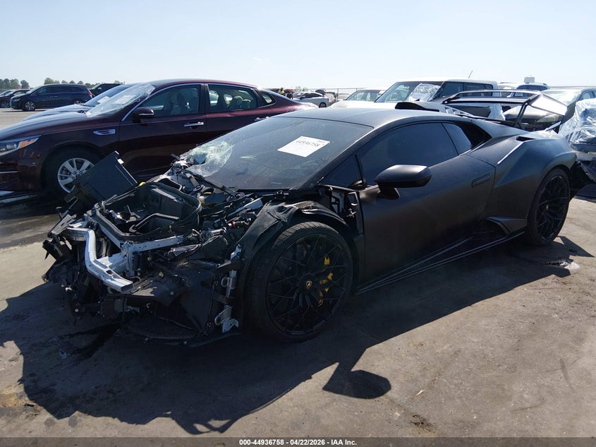 2023 Lamborghini Huracan VIN ZHWUA6ZX6PLA25554 IAAI salvage auction — REAR END, Salvage (Montana), sold $106,000 on 2026-07-22 (photo 2)