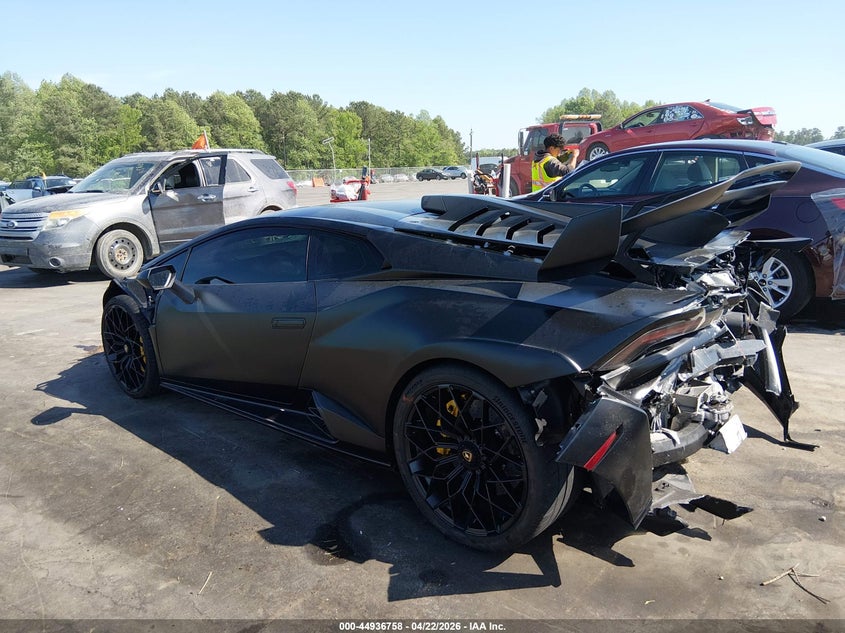 2023 Lamborghini Huracan VIN ZHWUA6ZX6PLA25554 IAAI salvage auction — REAR END, Salvage (Montana), sold $106,000 on 2026-07-22 (photo 3)