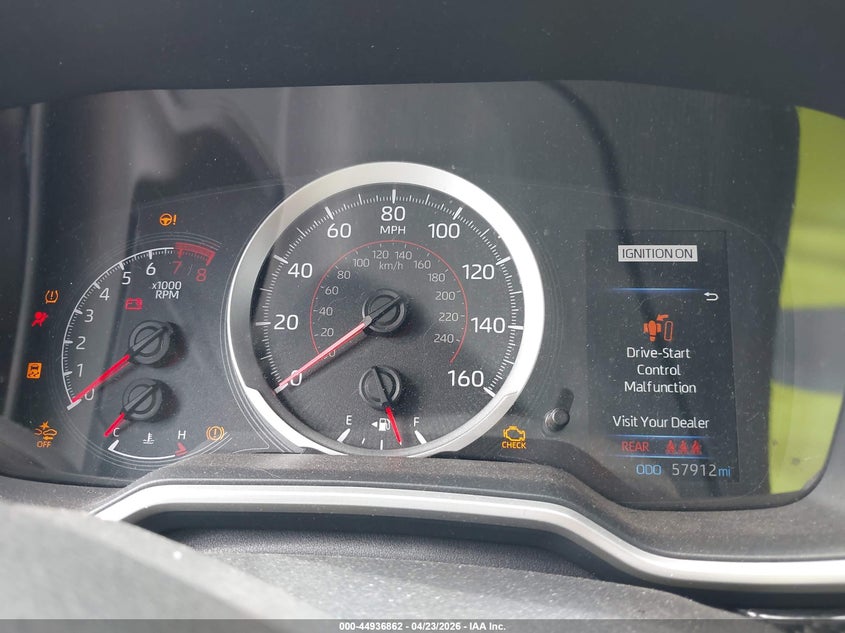 2022 Toyota Corolla VIN JTND4MBE2N3149954 IAAI salvage auction — FRONT & REAR, Original (Texas), sold $3,250 on 2026-07-13 (photo 7)