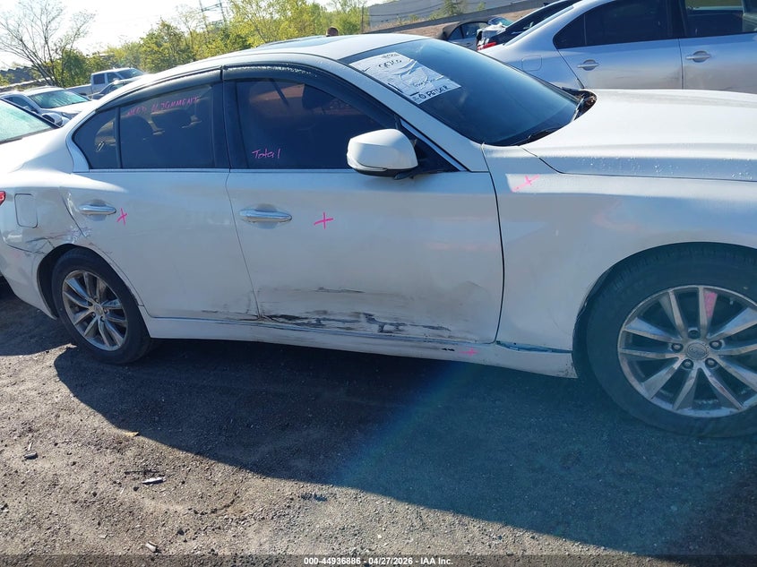 2015 Infiniti Q50 VIN JN1BV7ARXFM417775 IAAI salvage auction — RIGHT SIDE, Mv-907A (New York), sold $2,000 on 2026-07-07 (photo 6)