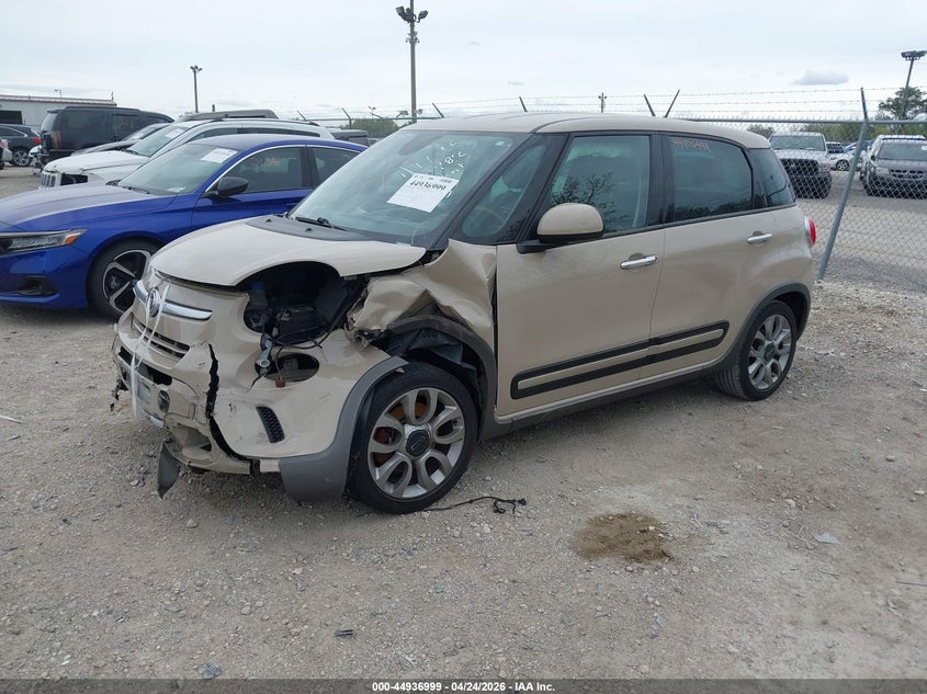 2014 Fiat 500l VIN ZFBCFADH5EZ029193 IAAI salvage auction — FRONT & REAR, Salvage Title, sold $425 on 2026-07-14 (photo 2)