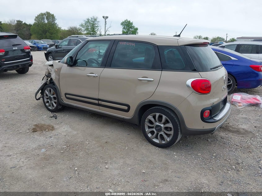 2014 Fiat 500l VIN ZFBCFADH5EZ029193 IAAI salvage auction — FRONT & REAR, Salvage Title, sold $425 on 2026-07-14 (photo 3)