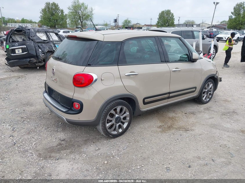 2014 Fiat 500l VIN ZFBCFADH5EZ029193 IAAI salvage auction — FRONT & REAR, Salvage Title, sold $425 on 2026-07-14 (photo 4)