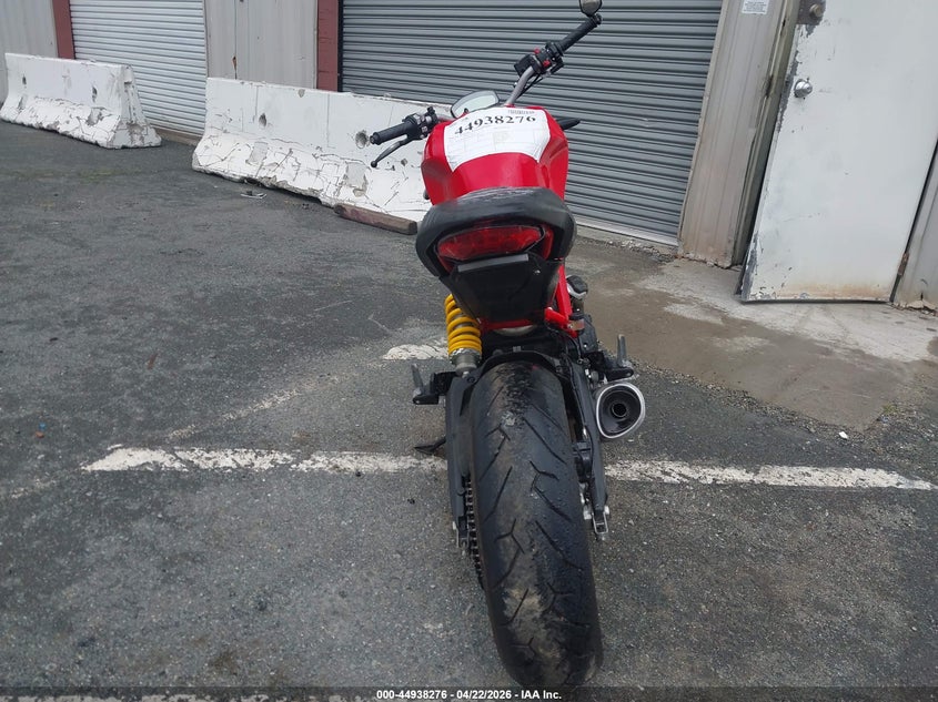 2017 Ducati Monster VIN ZDMMADBM0HB002809 IAAI salvage auction — FRONT END, Salvage Title, sold $1,800 on 2026-08-06 (photo 6)