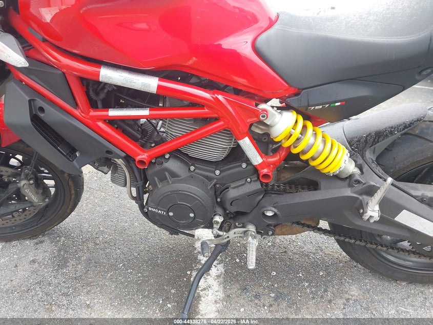 2017 Ducati Monster VIN ZDMMADBM0HB002809 IAAI salvage auction — FRONT END, Salvage Title, sold $1,800 on 2026-08-06 (photo 9)