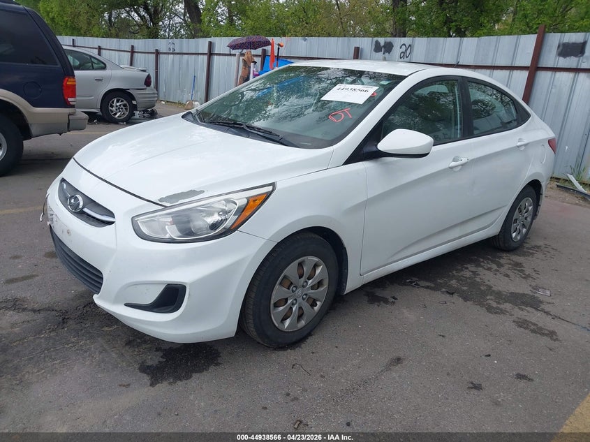 2017 Hyundai Accent VIN KMHCT4AE0HU219384 IAAI salvage auction — FRONT END, Salvage Title, sold $825 on 2026-07-16 (photo 2)