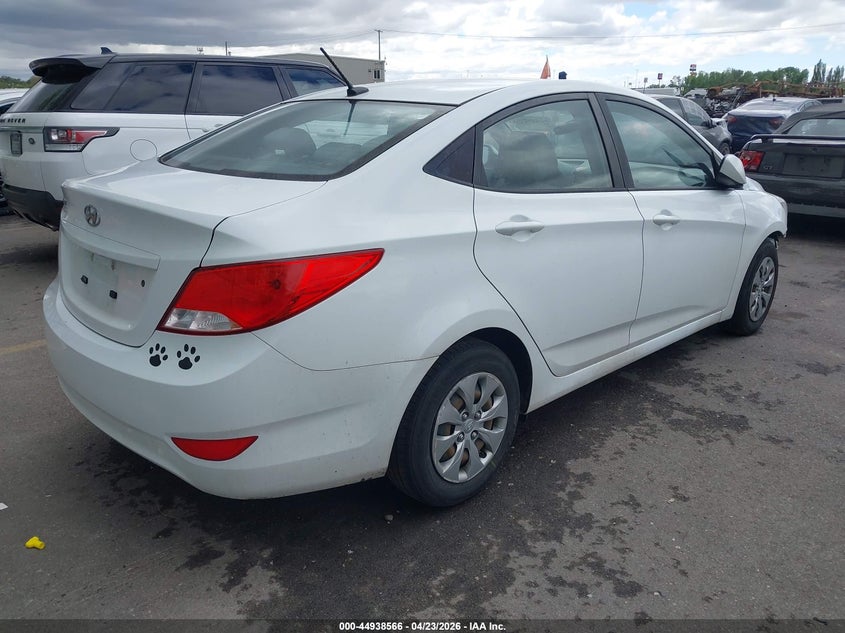 2017 Hyundai Accent VIN KMHCT4AE0HU219384 IAAI salvage auction — FRONT END, Salvage Title, sold $825 on 2026-07-16 (photo 4)