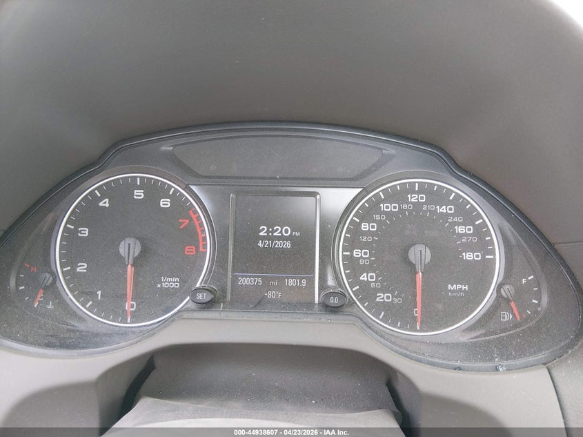 2009 Audi Q5 VIN WA1KK78R59A024598 IAAI salvage auction — FRONT END, Salvage (Colorado), sold $375 on 2026-07-14 (photo 7)