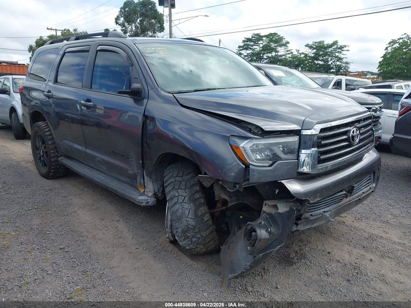 2020 Toyota Sequoia VIN 5TDBY5G15LS179781 IAAI salvage auction — FRONT END, Salvage (Hawaii), sold $11,000 on 2026-07-14 (photo 1)