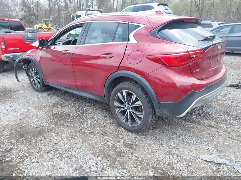 2017 Infiniti Qx30 VIN SJKCH5CR5HA032037 IAAI salvage auction — FRONT END, Mv-907A (New York), sold $2,550 on 2026-07-07 (photo 3)