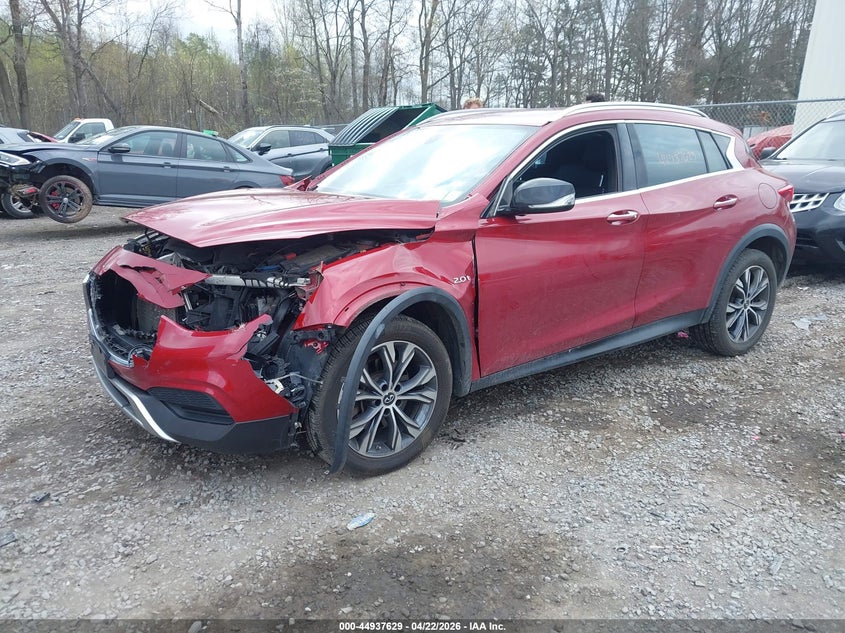 2017 Infiniti Qx30 VIN SJKCH5CR5HA032037 IAAI salvage auction — FRONT END, Mv-907A (New York), sold $2,550 on 2026-07-07 (photo 2)