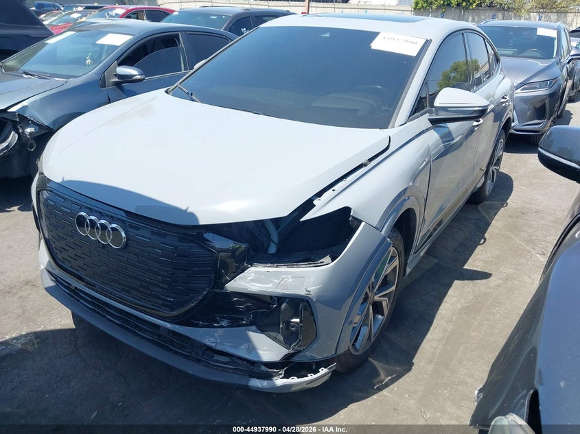 2024 Audi Q4 sportback e-tron VIN WA142BFZ4RP023311 IAAI salvage auction — FRONT END, Salvage Title, sold $13,600 on 2026-07-29 (photo 2)