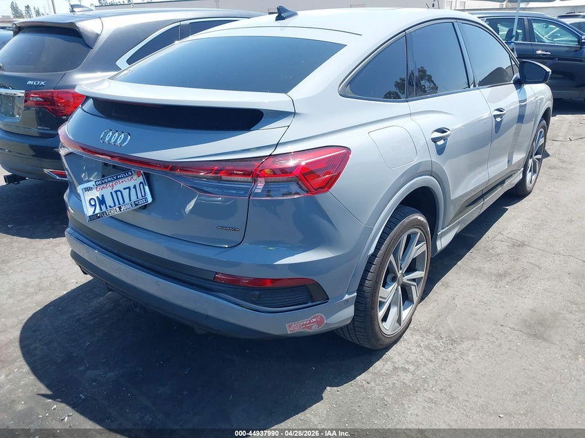 2024 Audi Q4 sportback e-tron VIN WA142BFZ4RP023311 IAAI salvage auction — FRONT END, Salvage Title, sold $13,600 on 2026-07-25 (photo 4)