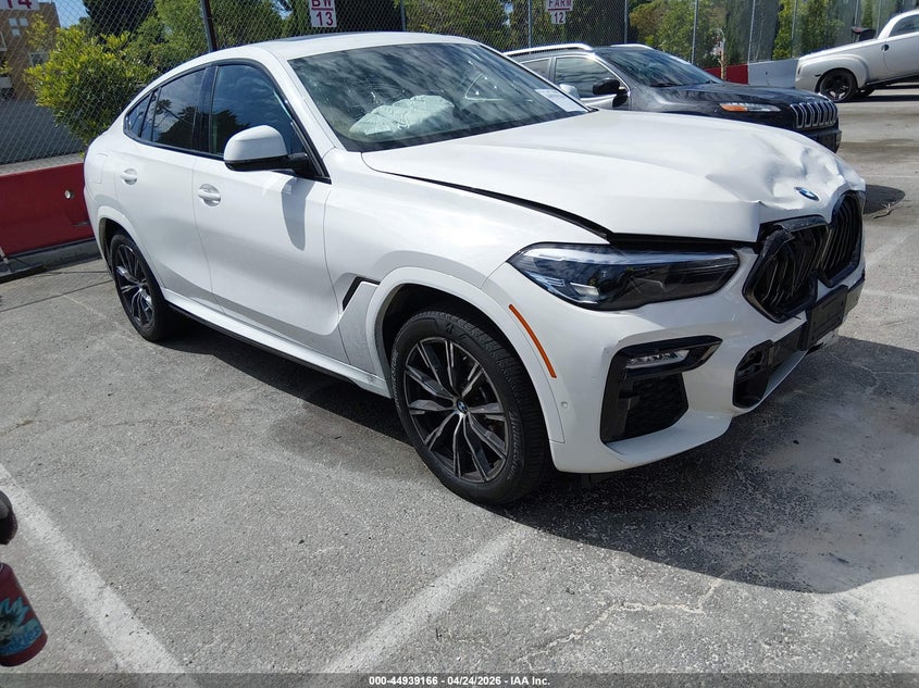 2021 BMW X6 VIN 5UXCY8C05M9H30991 IAAI salvage auction — FRONT END, Salvage (California), sold $18,200 on 2026-07-30 (photo 1)
