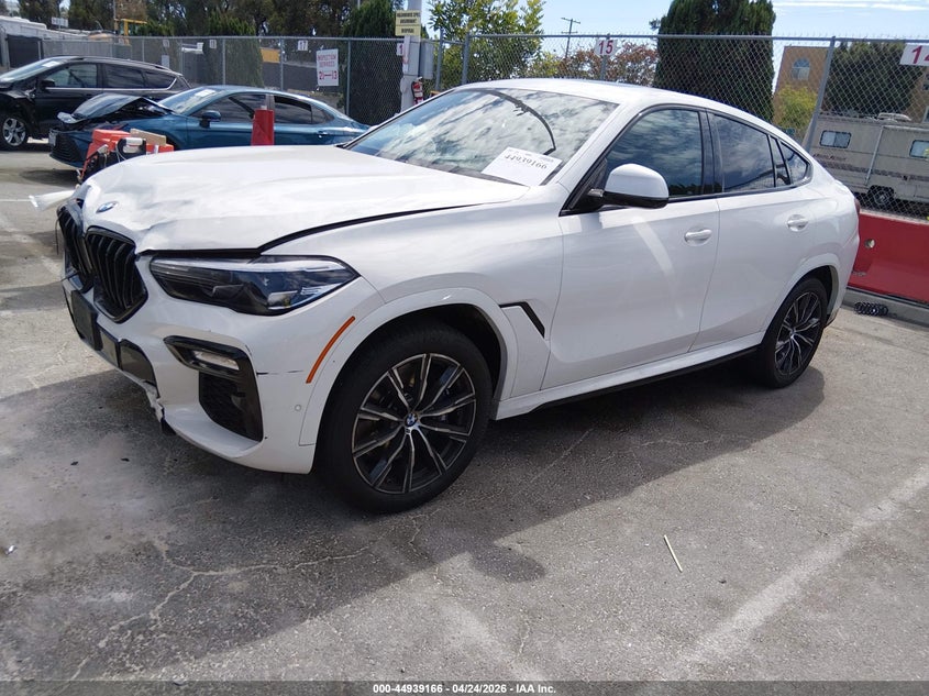 2021 BMW X6 VIN 5UXCY8C05M9H30991 IAAI salvage auction — FRONT END, Salvage (California), sold $18,200 on 2026-07-30 (photo 2)