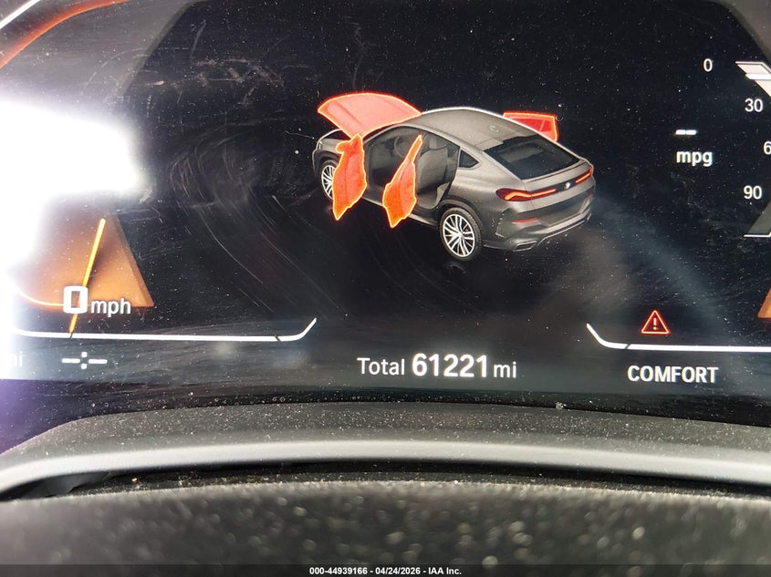 2021 BMW X6 VIN 5UXCY8C05M9H30991 IAAI salvage auction — FRONT END, Salvage (California), sold $18,200 on 2026-07-30 (photo 7)