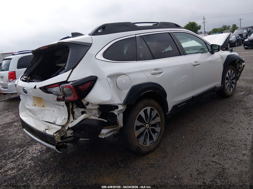 2023 Subaru Outback VIN 4S4BTANC5P3182212 IAAI salvage auction — REAR END, Clear (Oklahoma), sold $1,750 on 2026-07-21 (photo 4)