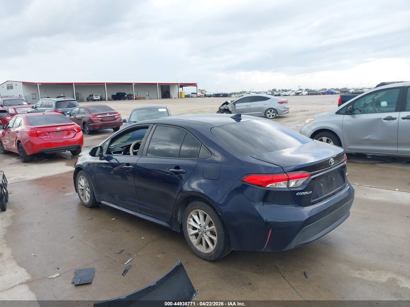2020 Toyota Corolla VIN JTDHPRAE6LJ011967 IAAI salvage auction — FRONT END, Original (Texas), sold $6,600 on 2026-07-31 (photo 3)