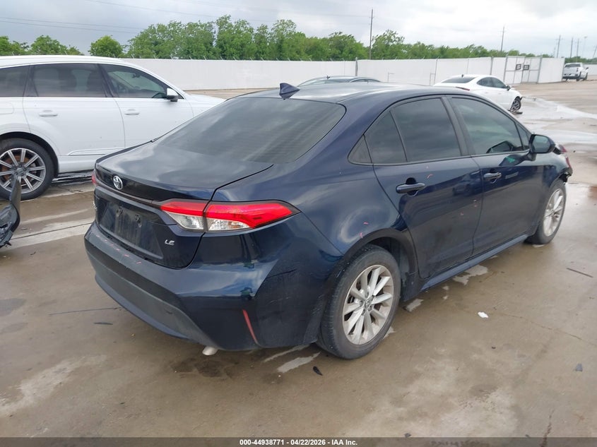 2020 Toyota Corolla VIN JTDHPRAE6LJ011967 IAAI salvage auction — FRONT END, Original (Texas), sold $6,600 on 2026-07-31 (photo 4)